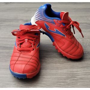 Joma Toledo Jr Kids Turf Red Blue Soccer Shoes Youth 8C